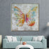Float like a Butterfly 100% Hand Painted Wall Painting with Metal Work (outer Floater Frame )